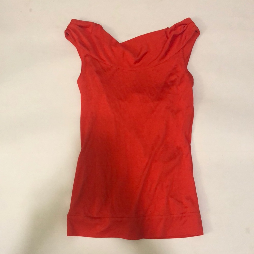 DVF size 2 orange top
